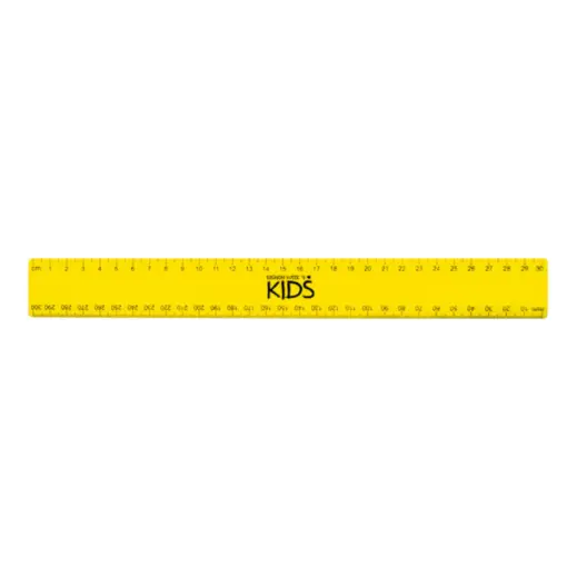 30cm Budget Ruler With Double Sided Calibration - Yellow